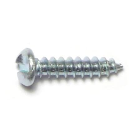 Midwest Fastener Sheet Metal Screw, #8 x 3/4 in, Zinc Plated Steel Pan Head Slotted Drive, 100 PK 50963